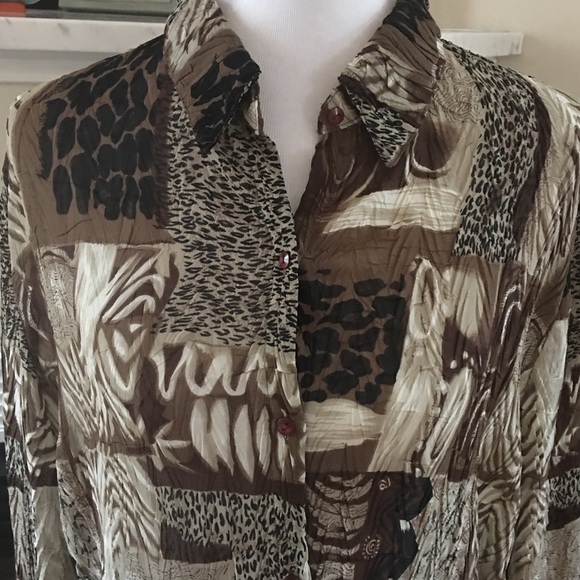 Multi Pattern Blouse - Picture 2 of 4